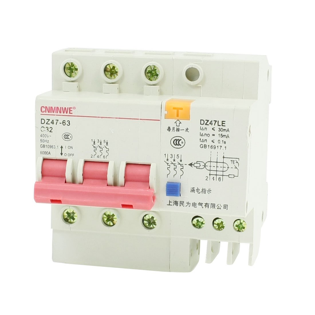 Amazon.co.jp: Aexit DZ47-63 C32 MCBミニサーキットブレーカw DZ47LE