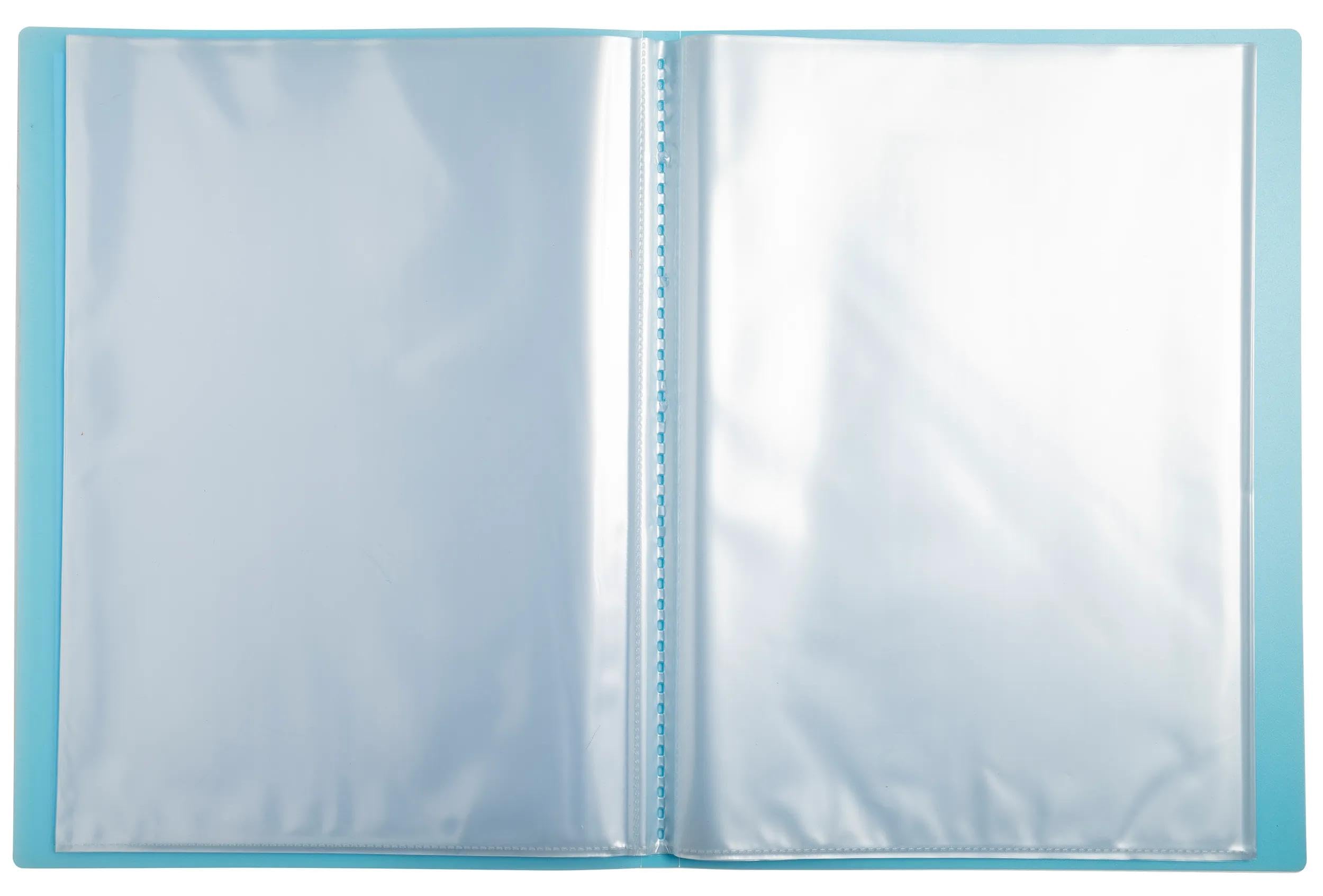 Exacompta - Rif. 5859E - Cartone da 10 portadocumenti personalizzabile Kreacover Pastel - 50 buste in cristallo liscio - 100 viste - per A4 - dim 24 x 32 cm - copertina in polipro semirigida