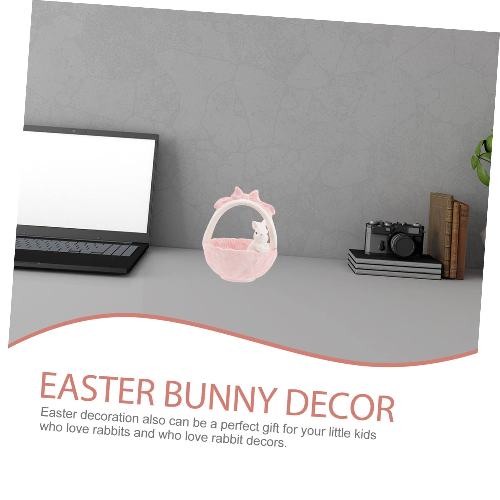 Garneck 2 Pz cesto di Pasqua cavia Bambola roba da coniglio decorazioni di coniglietti easter bunny easter basket adornare il desktop ornamento per cesto di coniglio da tavolo ceramica