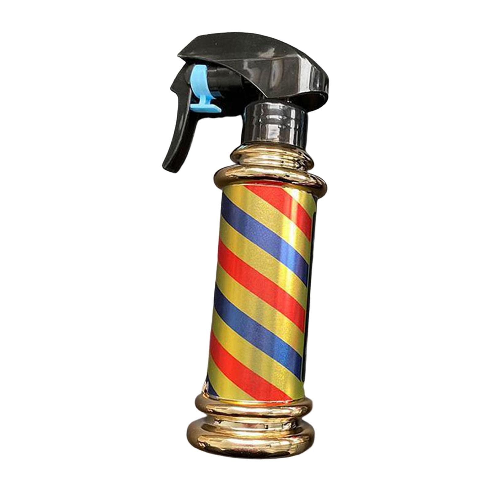 WOVEBIUS Multifunctional Barber Spray Bottle Retro Stripes for Salon Barber Studio Golden,200ml