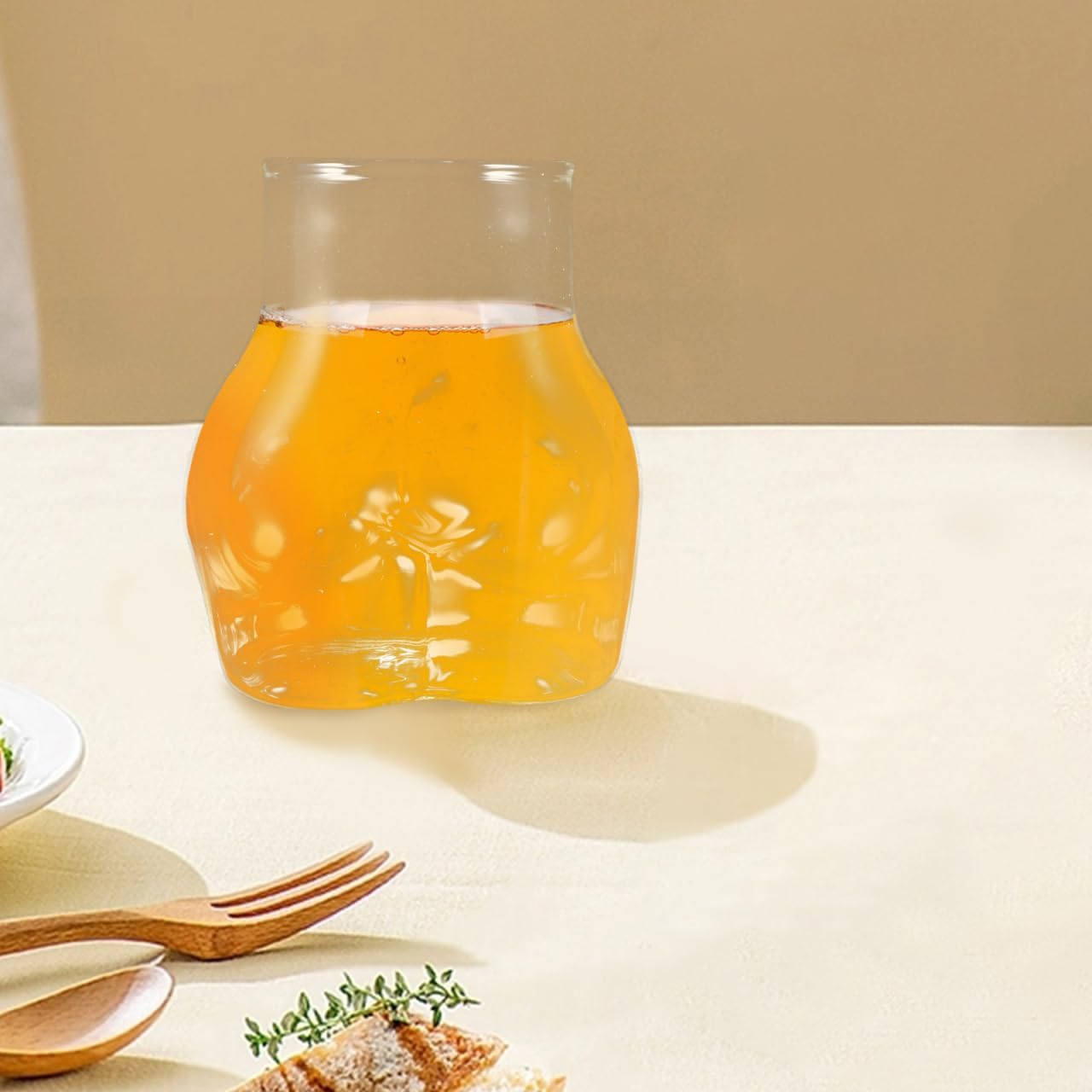 Luxshiny Body Shaped Glass Cup: Unique Creative Drinking Cup for Cocktails Beer Whiskey and Wine - Perfect for Parties Bars and Home Use 300ml/10oz