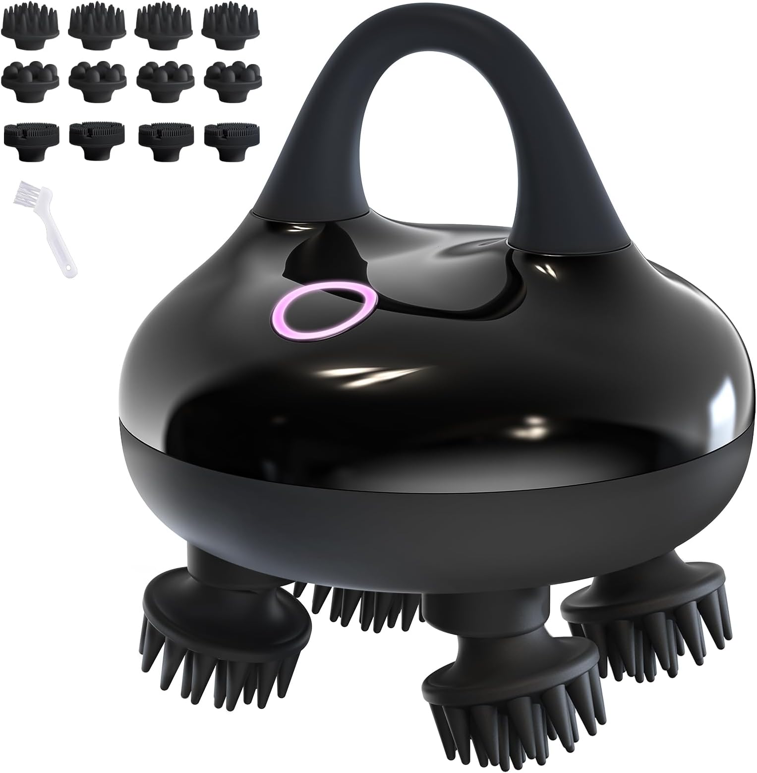 arboleaf Head Massager Scalp, Electric Scalp Massagers IPX7 Waterproof, Hair Massager with 12 Removable Claws and 3 Modes, Portable Handheld Massager for Relaxation, Deep Cleaning, Gift for Women Men