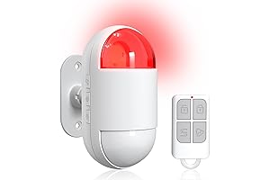 Wireless Motion Sensor Alarm with Siren for Indoor Security