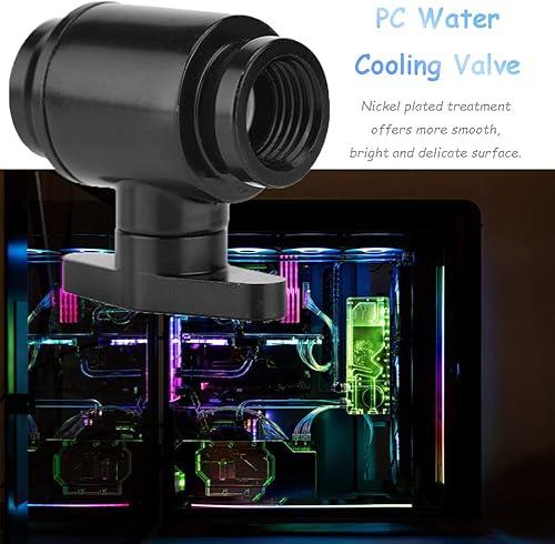 Miniatura 4 de Diyeeni Válvula de refrigeración por agua, válvula de enfriamiento de agua de latón con rosca de tornillo G14, estructura de válvula de bola de alto