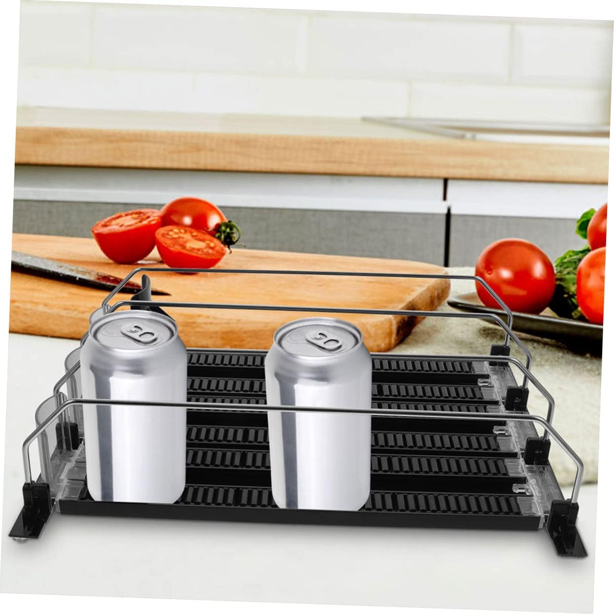 OUNONA 3pcs Beverage Propeller Self-Pushing Fridge Drink Organizer Soda Can Dispenser for Supermarket Fridge