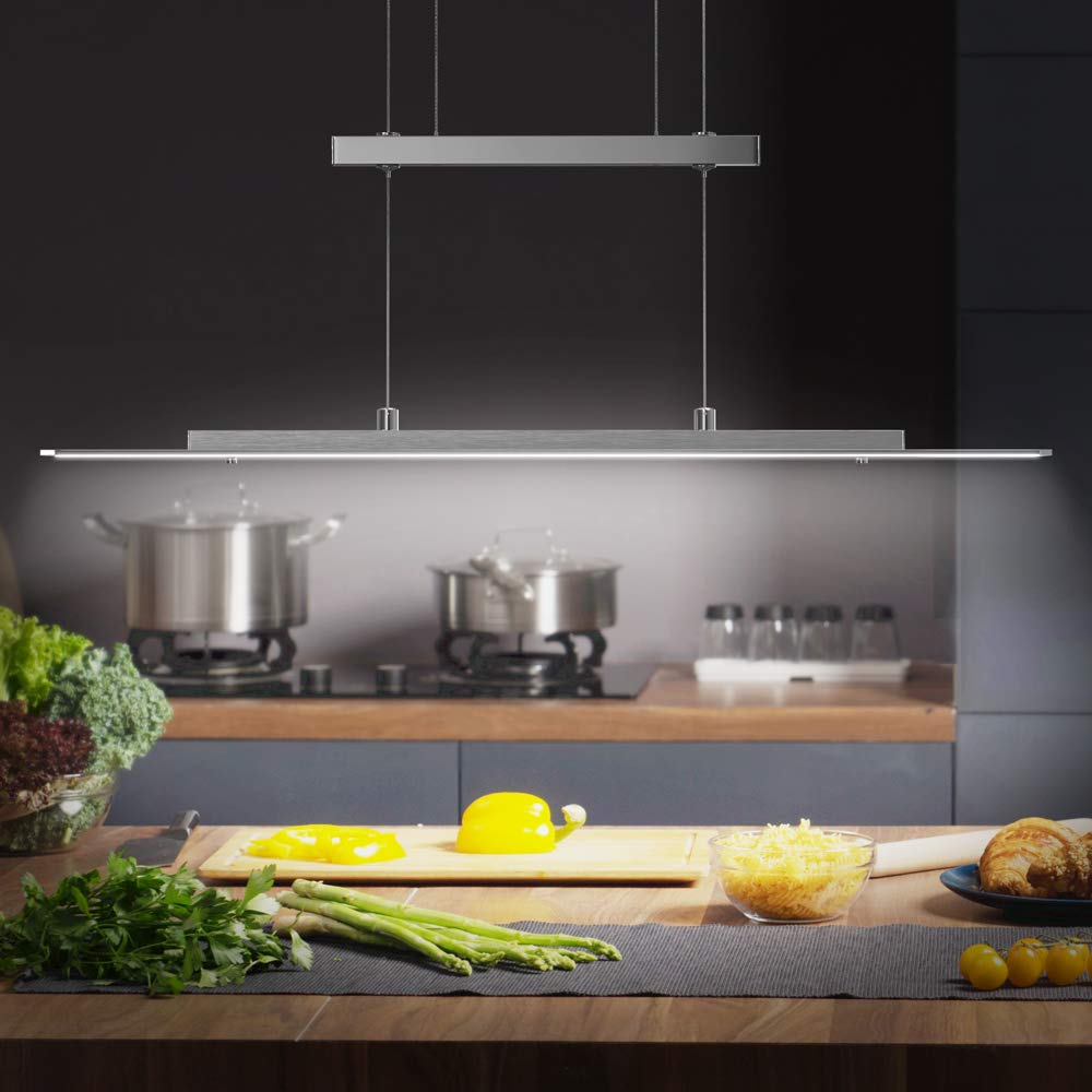 Monzana Lámpara colgante de techo Luz LED 20W Blanco cálido 3000K Plafón IP20 con Atura ajustable