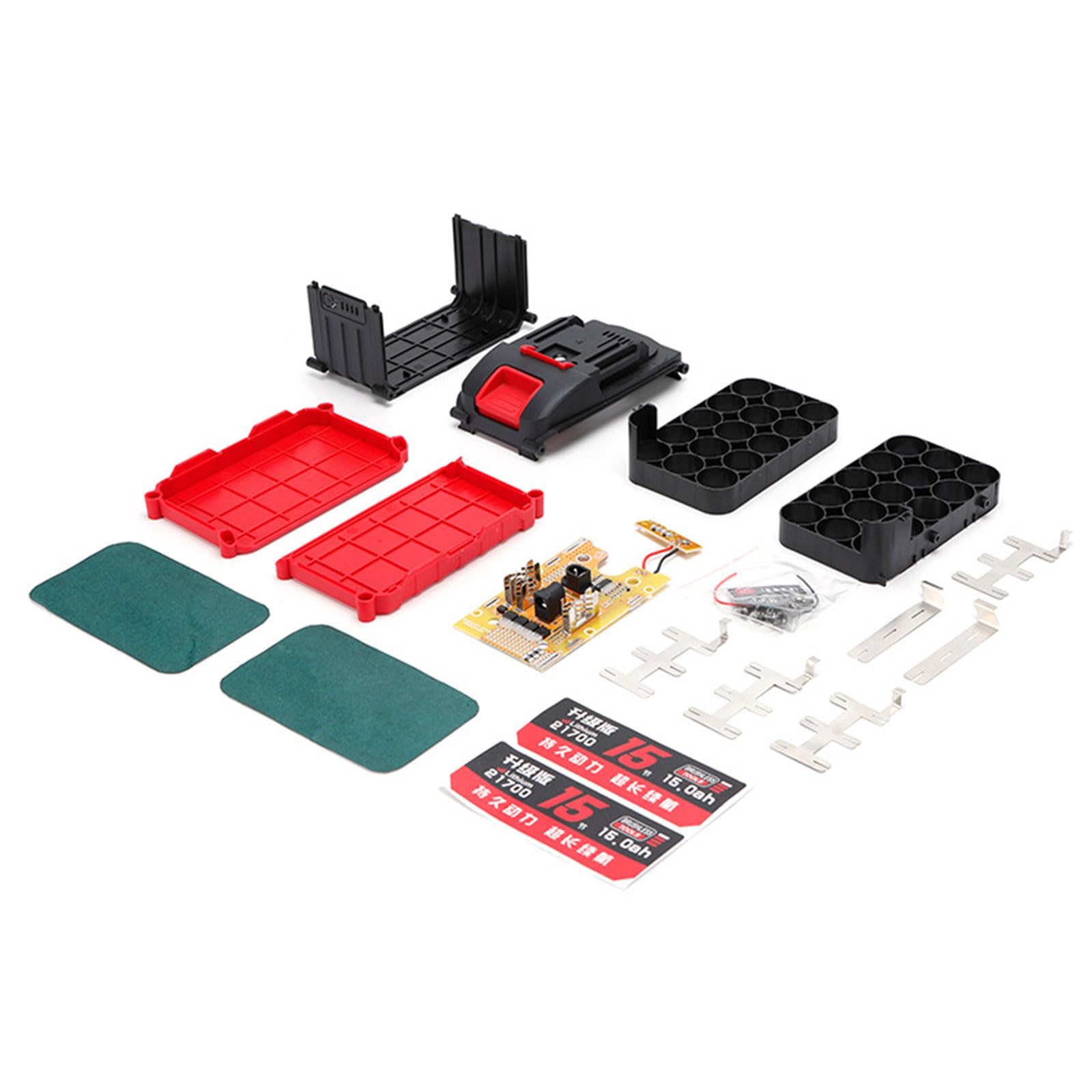 Limtula 15 Verses Universally 21700 Screwdriver Drill Lithiums Battery Pack Component Including Safe Board Battery Pack