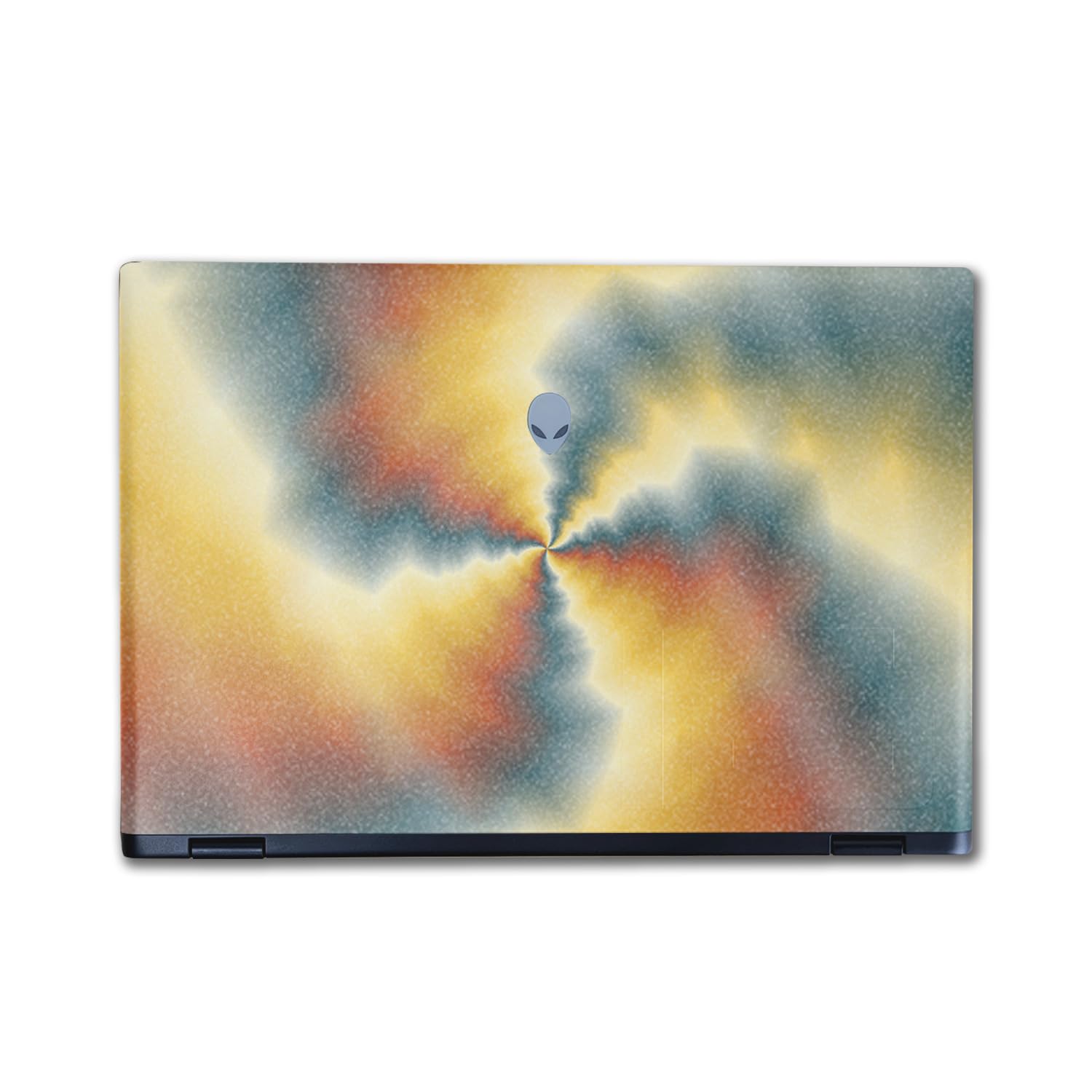 Glossy Glitter Laptop Skin Compatible with Alienware M16 R2 (2024) - Eye of The Storm - Premium 3M Vinyl Protective Wrap Decal Cover - Easy to Apply | Crafted in The USA by MightySkins