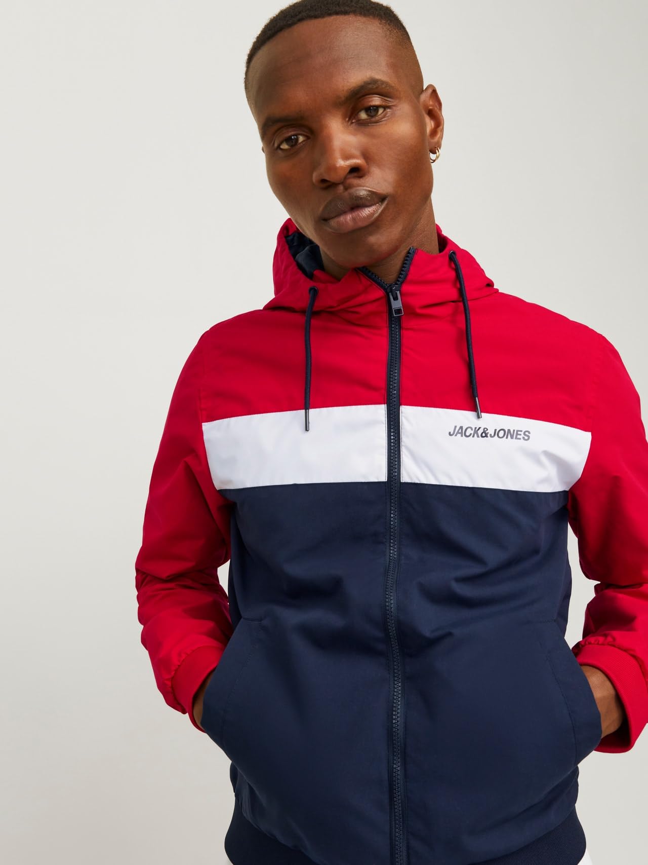 JACK & JONES Jjerush Bomber Noos À Capuche Veste courte Homme (lot de 1)