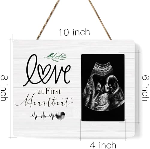 Miniatura 2 de IAXIC Marco de fotos para nuevas madres, regalos de embarazo para madres primerizas, marcos de fotos de ultrasonido para anuncios de embarazo,