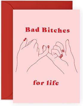 CENTRAL 23 Friend Birthday Card Female - Best Friend Birthday Cards For Her - Sister Birthday Card - Friendship Gifts For Women - With Stickers - Galentines Day Card