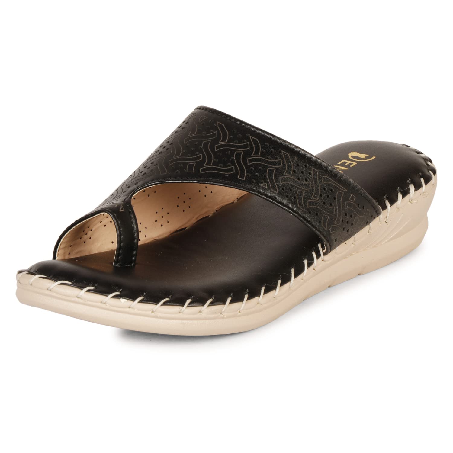 Denill Womens Flip-Flops & Slippers | Doctor Ortho Comfortable Chappal for Women & Girls | Light weight, Soft Footbed, Comfortable & Stylish | Diabetic & Orthopedic, (Black, numeric_4) (B0BDFGQ8YL) Amazon Price History, Amazon Price Tracker
