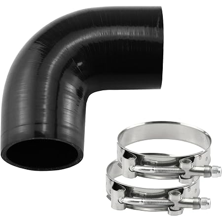 90 Degree 4-Ply Silicone Elbow Coupler Hose 1.5 Inch (38mm) With T-Bolt Clamps For Turbo & Intercooler Pipes - View #10