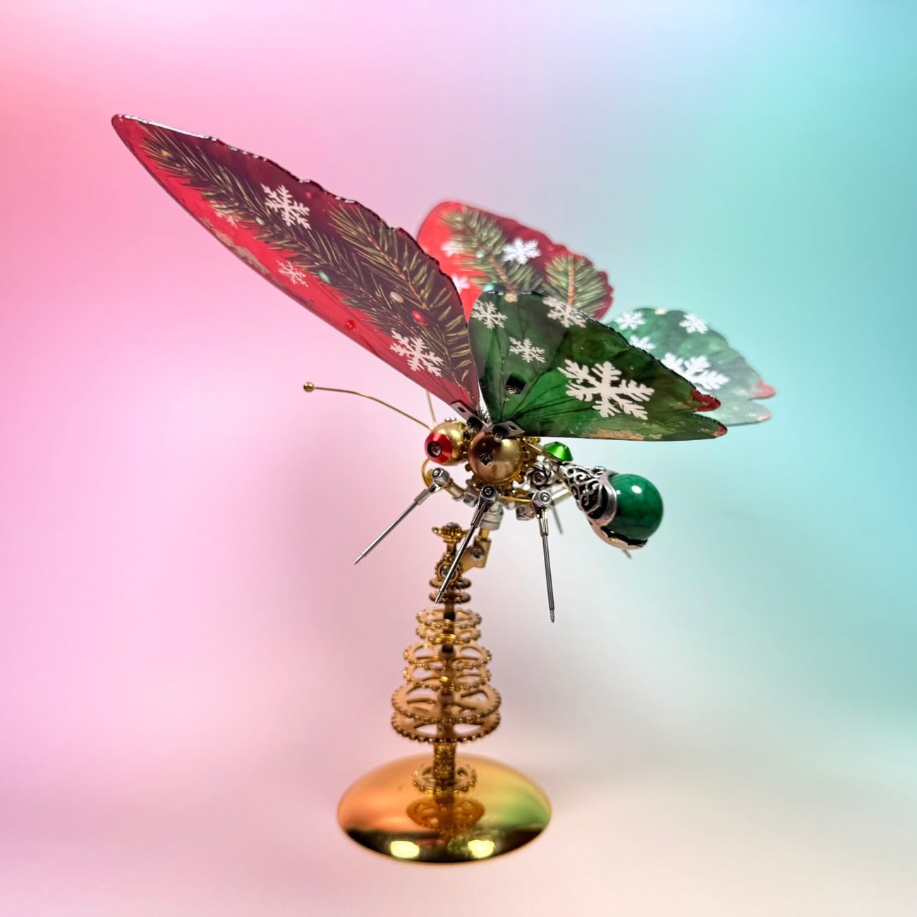 3D Metall Puzzle Retro Schmetterling Modellbausatz, DIY Steampunk Schmetterling Montagemodell Mit Display Ständer, 200+ Teile Sammlermodell Für Weihnachts Erwachsene
