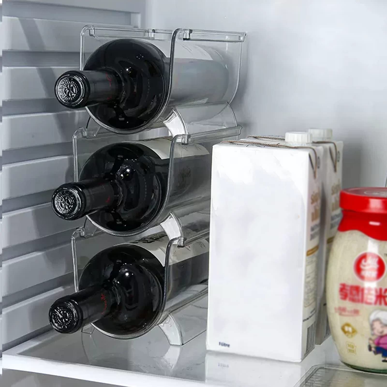 Pqahffowr Lot De 4 Porte-bouteilles De Vin Empilables En