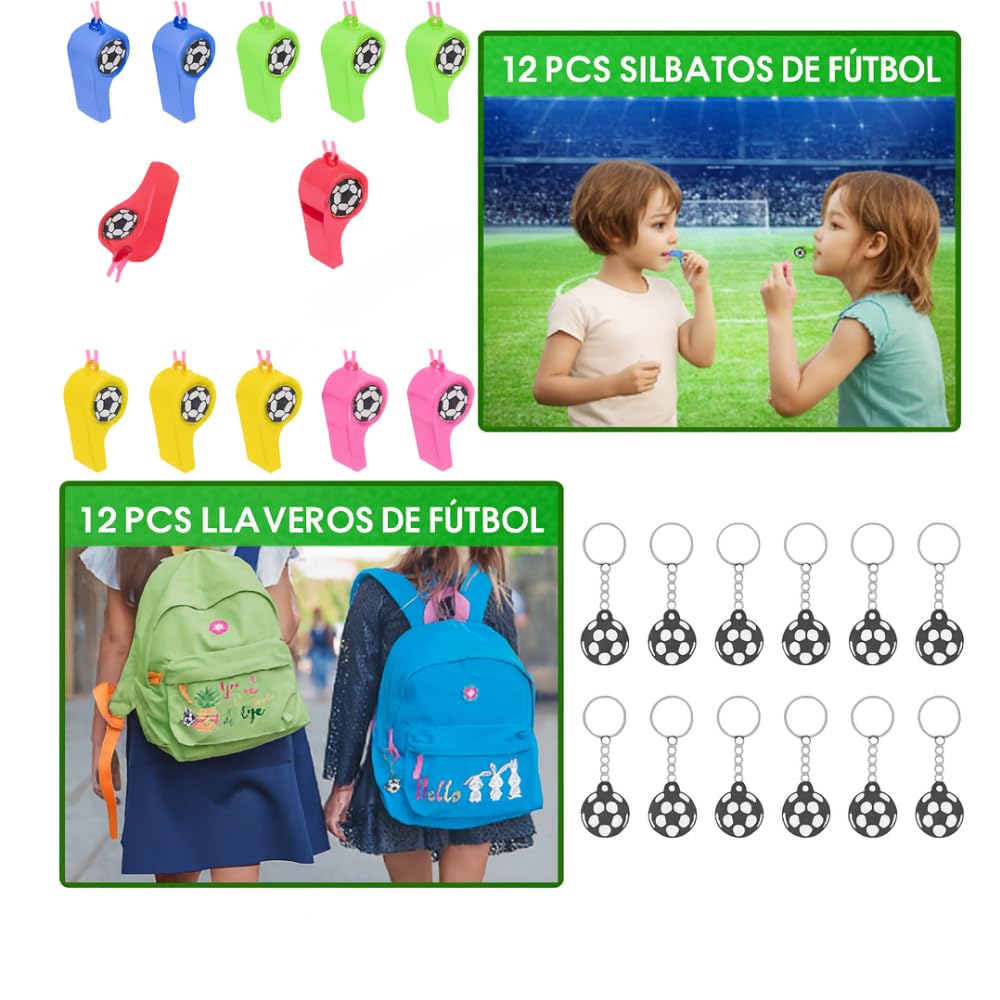 Piñata d'anniversaire pour enfant, Piñata Football + Set de 155 pièces de football, Piñata de ballon avec garnitures, jouets et accessoires pour fêtes, pièces