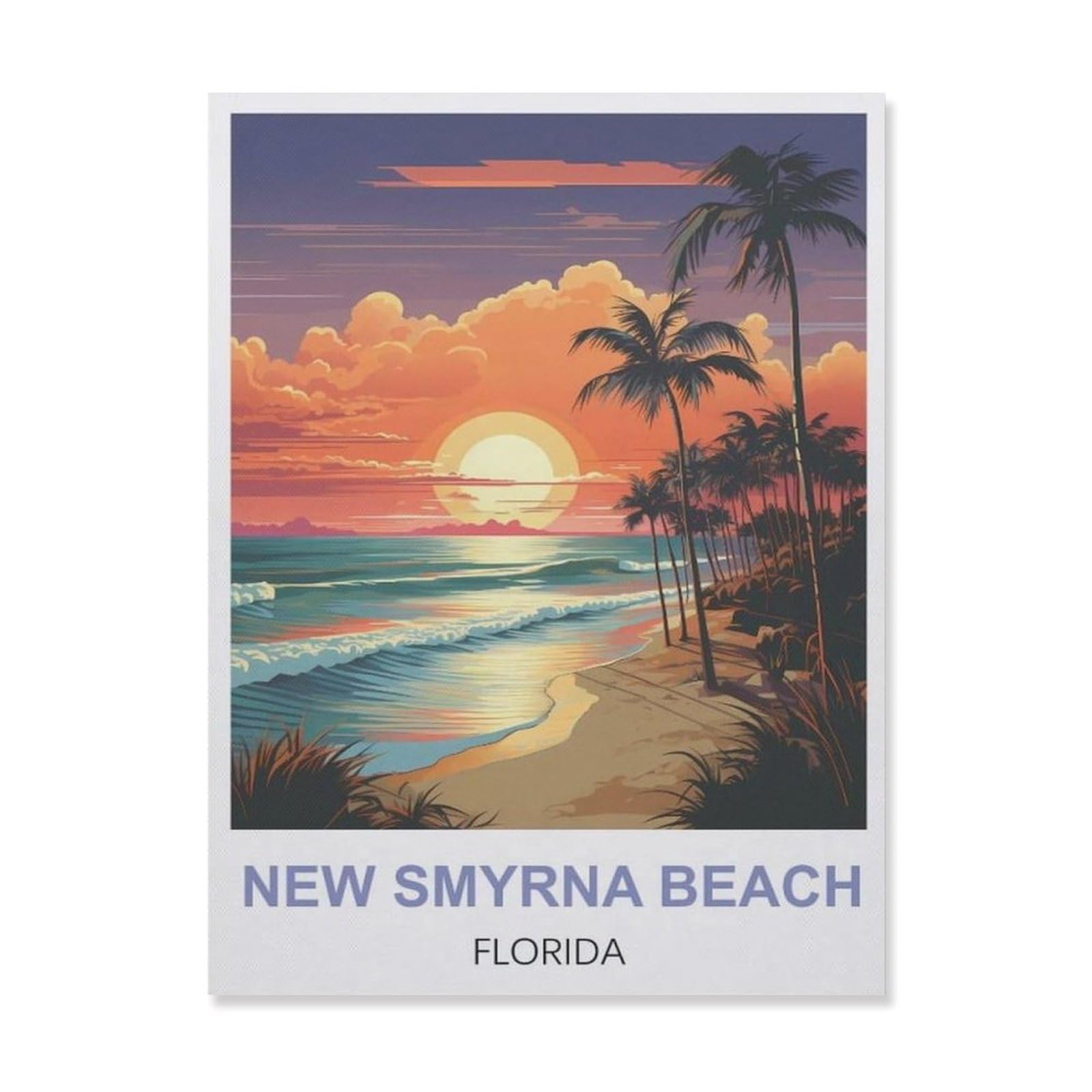 tin signs，New Smyrna Beach Florida(30x40cm）