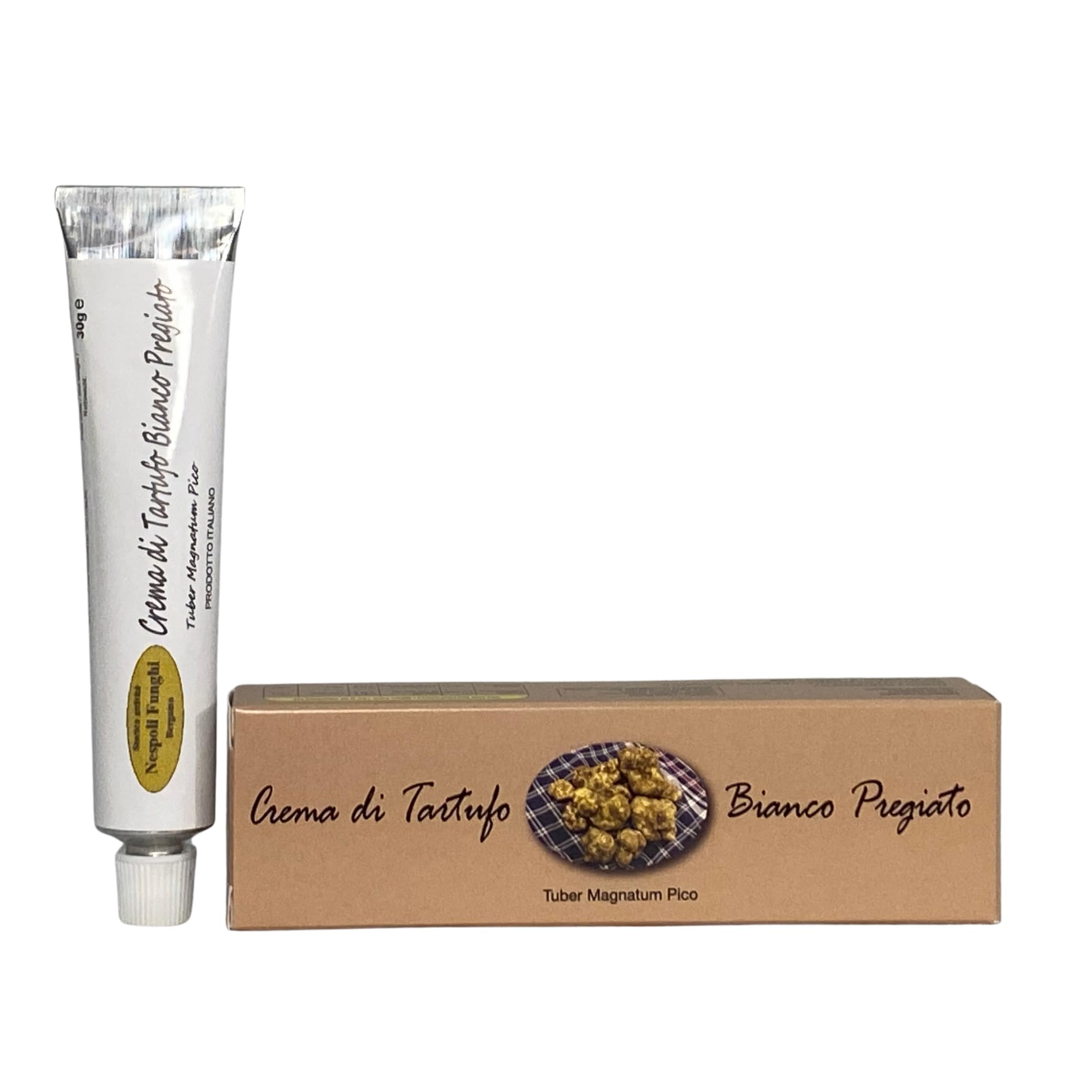 Crema de trufa blanca 90% 30 g en tubo – Lista para usar, ideal para pasta y platos gourmet - Nespoli Funghi