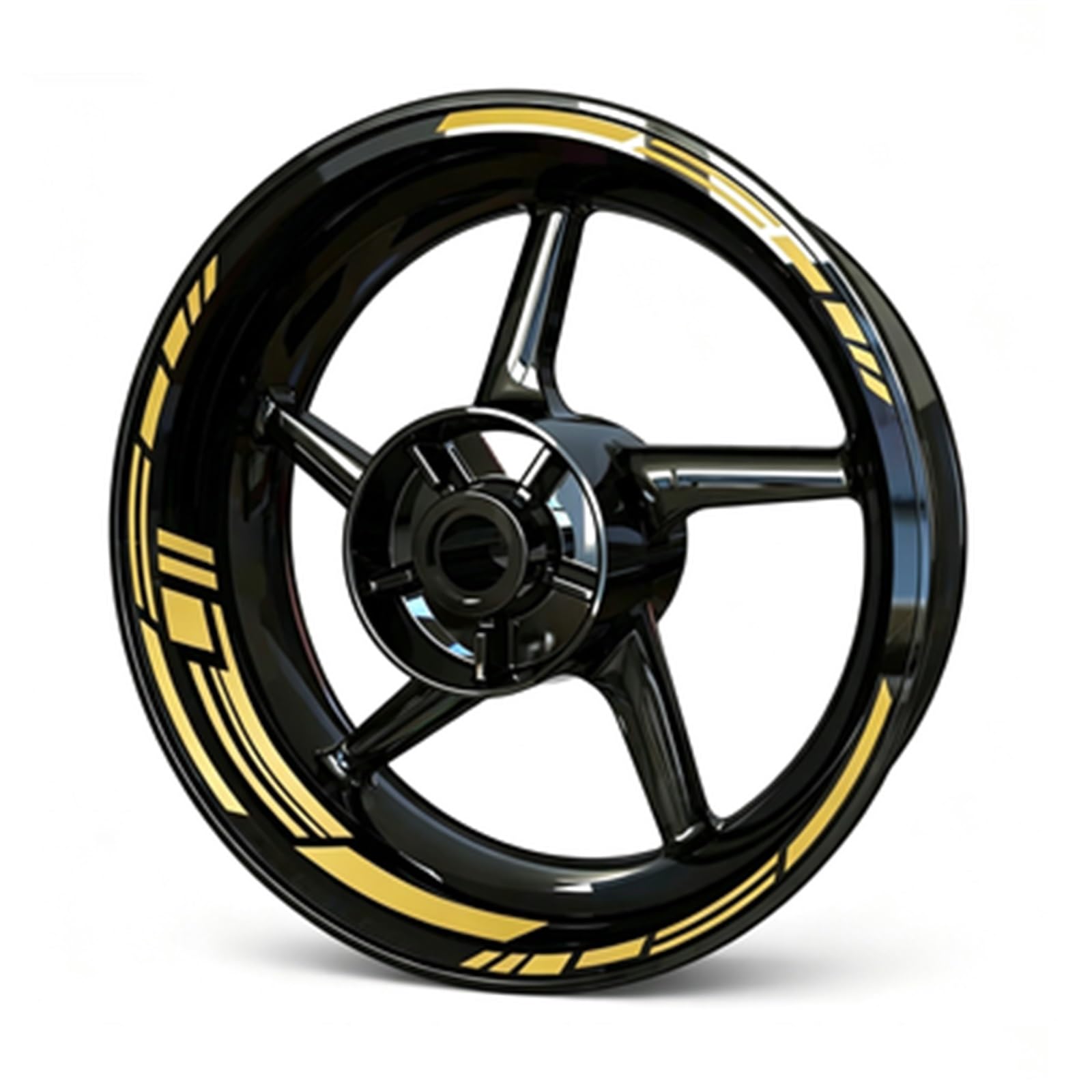 Reflective Motorcycle Wheel Stickers Hub Decal Rim Stripe 17 Inchs for Kawasaki Motorbike(Color6)