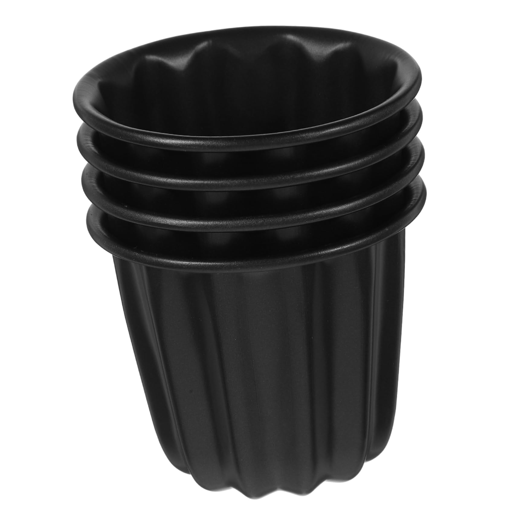 COLLBATH 4 Pezzi Metallo Canele Per Torte Riutilizzabile Antiaderente Per Muffin Strumento Cottura Budino