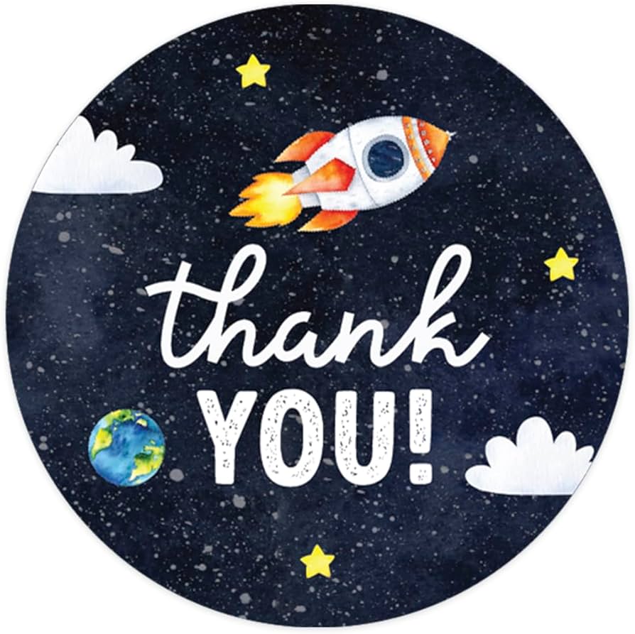 Amazon.com: Andaz Press Kids Party Favor Thank You Stickers, 80