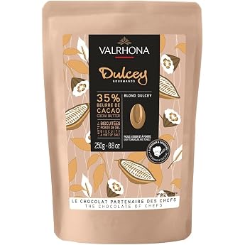 Valrhona Dulcey Blonde Chocolate 35% Callets 250 g