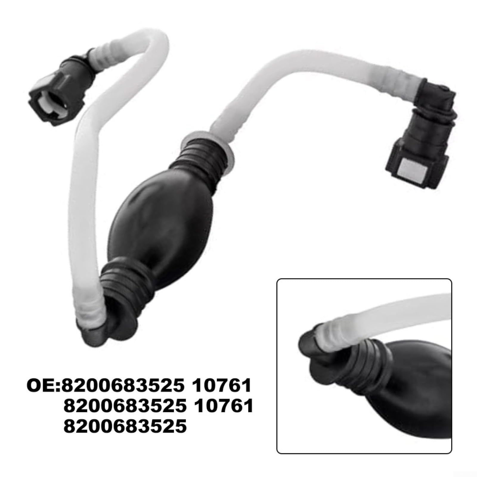 Tuyau d'alimentation de carburant avec boule de démarrage pour Renault pour Kangoo 1.5 DCI, Grand pour Kangoo, Be Bop & Express, pièce de rechange 8200683525, noir