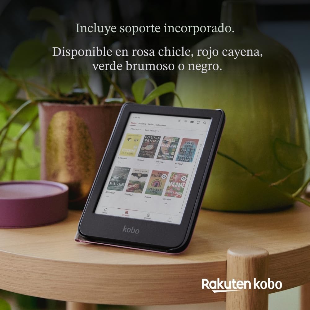 Kobo Clara Colour/BW SleepCover - Funda para dormir | Amarillo mantequilla | Tecnología Sleep/Wake | Soporte bidireccional | Cuero vegano