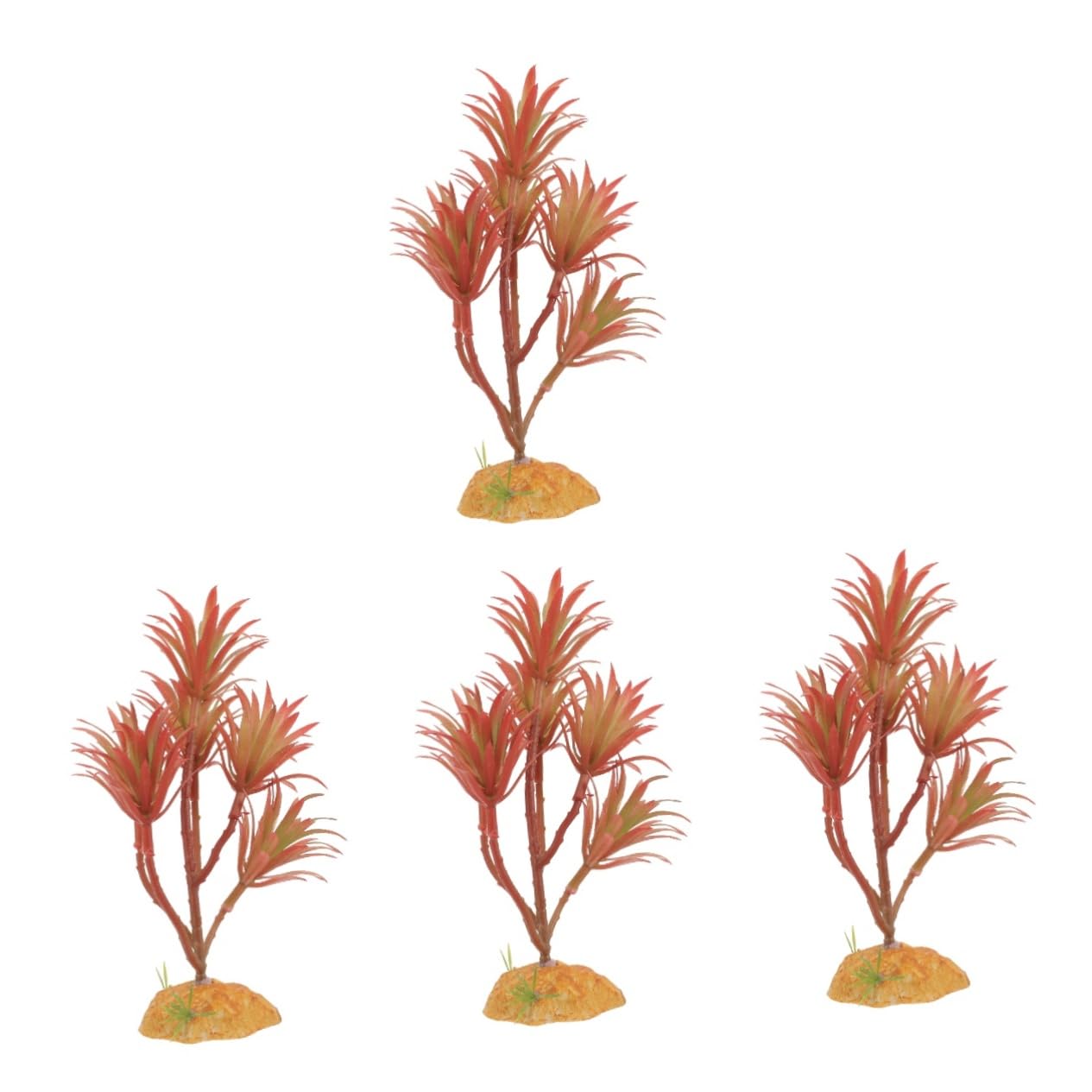 BESPORTBLE 4 Pz Piante verdi e paesaggistiche simulate piante d'acquario finte substrato dell'acquario decorazioni per acquari piante acquatiche artificiali decorazione dell'acquario di pesci