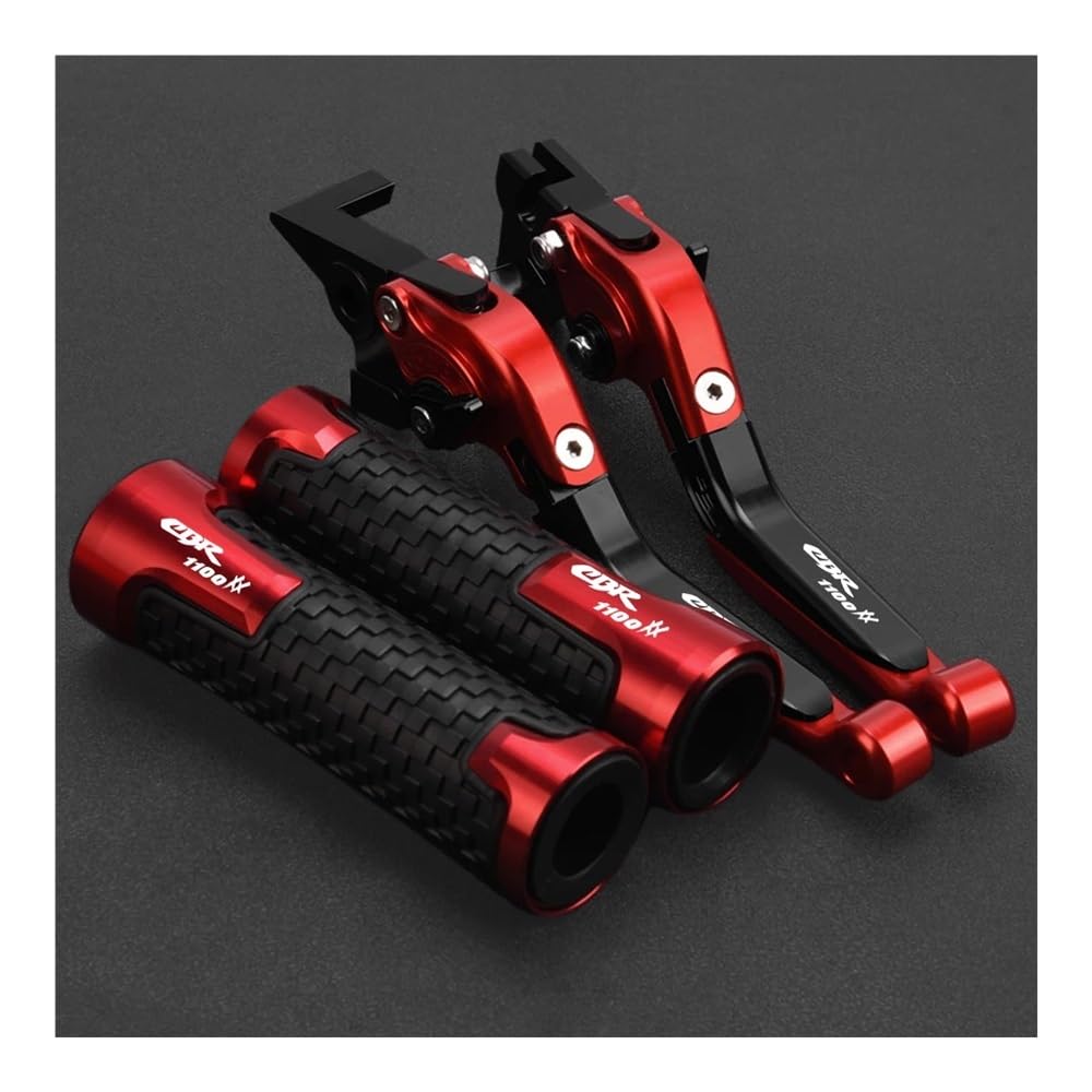 ZDGxfhSRH Motorcycle Brake Clutch Levers for Ho&n&da CBR1100XX CBR 1100 XX Blackbird 1997 1998 1999 2000-2007 Motorcycle Adjustable Brake Clutch Lever Handlebar Grips Ends(A)