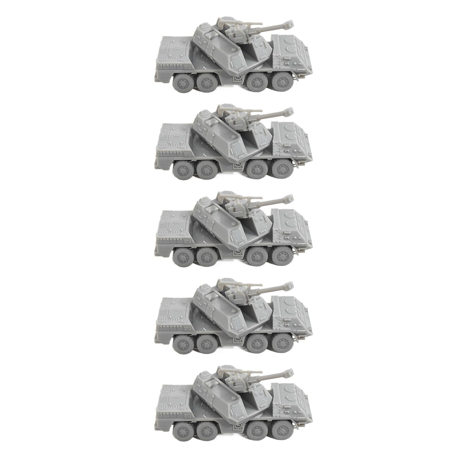 5 Unidades Howitzer Autopropulsado Checoslovaco Dana 152mm “ShKH Vz.77 Dana” Escala 1:144 De Modelo 3D De Resina para Coleccionistas