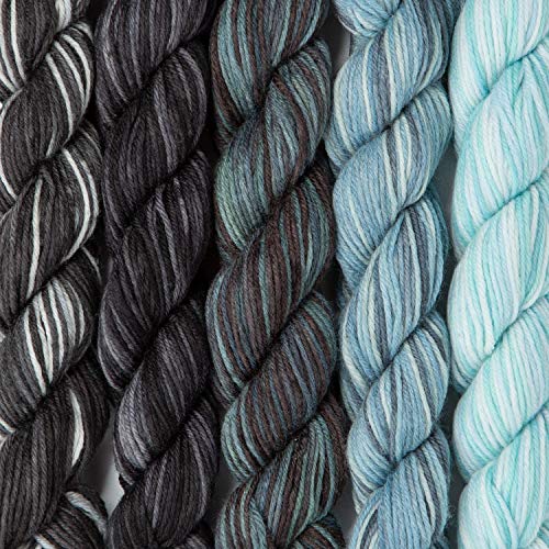 Image of Knit Picks Stroll Mini Packs Merino Wool Sock Yarn (Deep Sea)