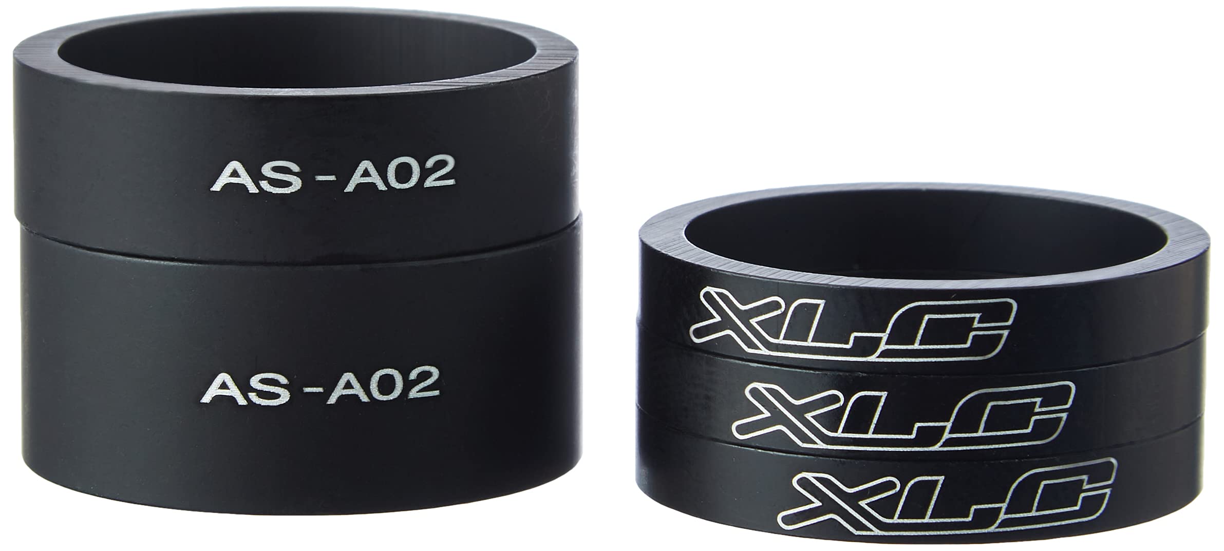 Lot De 5 Entretoises De Guidon Dreamil – 2/3/5/10 Mm, 28,6 Mm, Alliage Alu Noir – VTT, Route, BMX