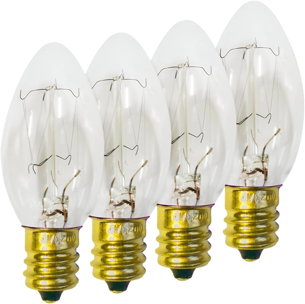 Brite Star 4Ct C7 Replacement Bulbs, Clear
