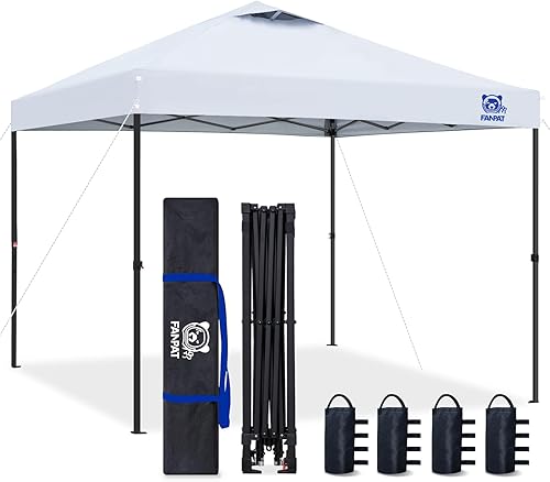 Miniatura 1 de Tienda de campaña desplegable de 10 x 10, parte superior con revestimiento plateado 300D, configuración para 1 persona, tienda de campaña comercial