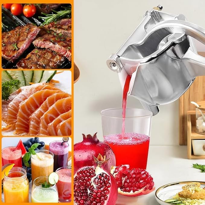 Miniatura 7 de Exprimidor manual para extracción eficiente de jugo, prensa de cítricos de aleación de aluminio para limón, naranja, lima, pomelo y granada, fácil