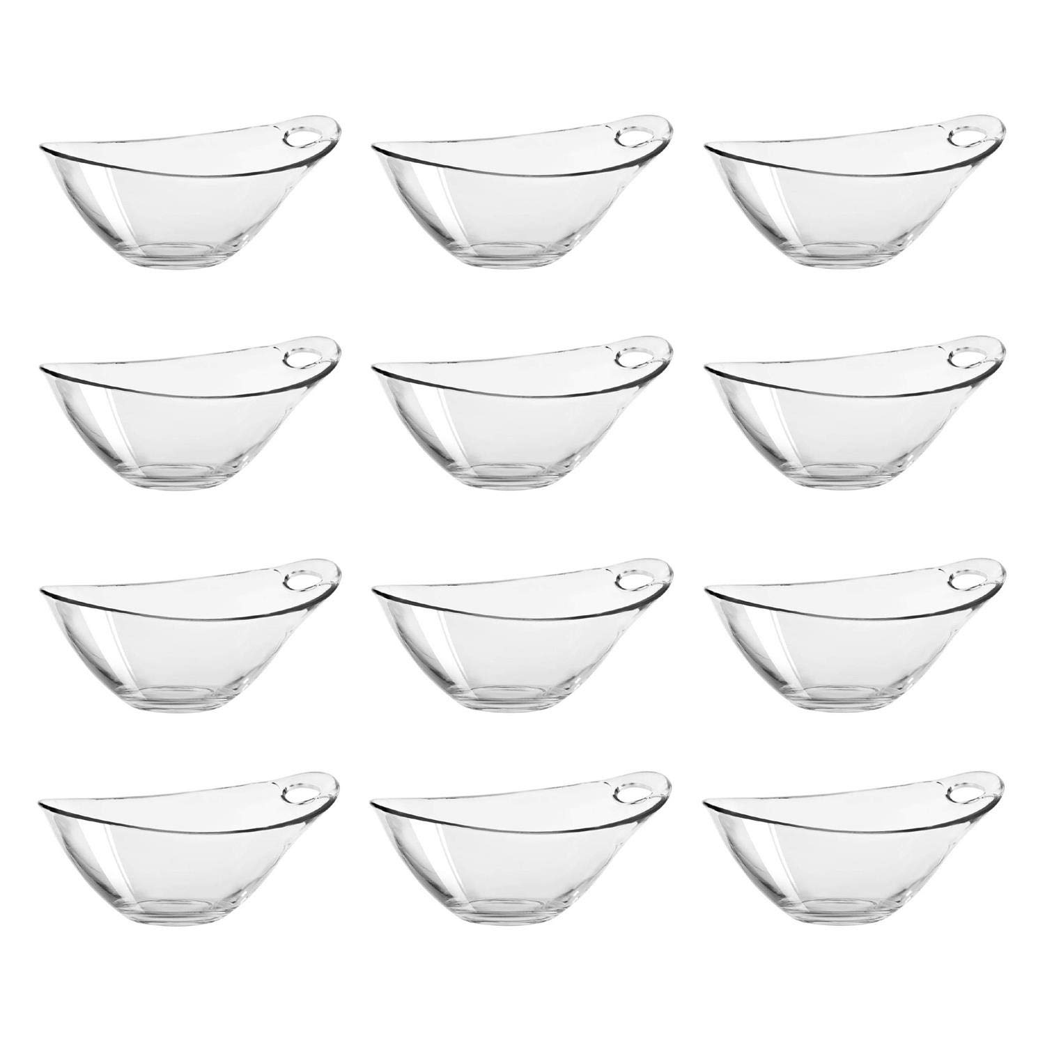 Lucenté Moderno Ice Cream Glace Dessert Serving Salad Bowls 250ml / 25cl - Set of 12