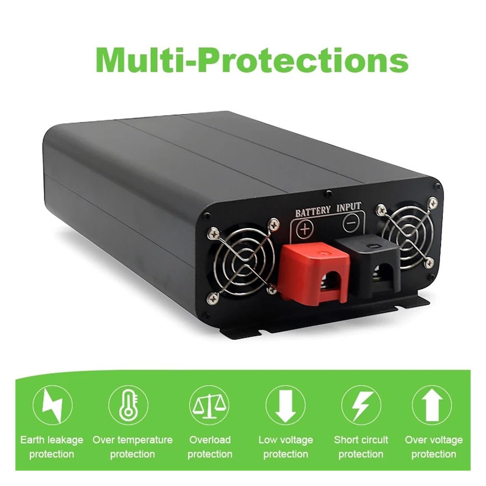 Falownik mocy Falownik samochodowy 4000 W 5000 sinusoidalny Moc DC 12 V(1000W)