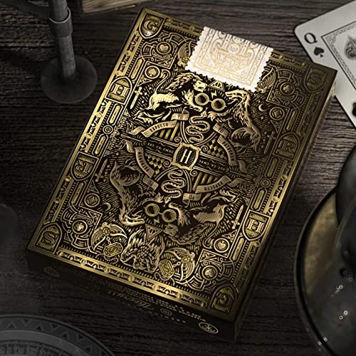 Image of MilesMagic Harry Potter Playing Card Game Limited Edition Premium Series Poker Collectible Deck By Theory11 (Yellow-Hufflepuff) For Teen|Pack of 1