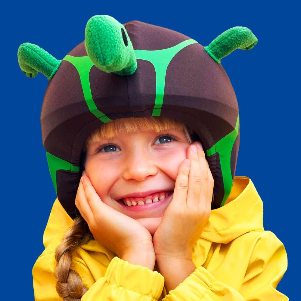 COOLCASC Turtle, Universal Fit Ski Helmet Cover, Customise your kids ski helmet with a fun and cute protective cover - Image 4