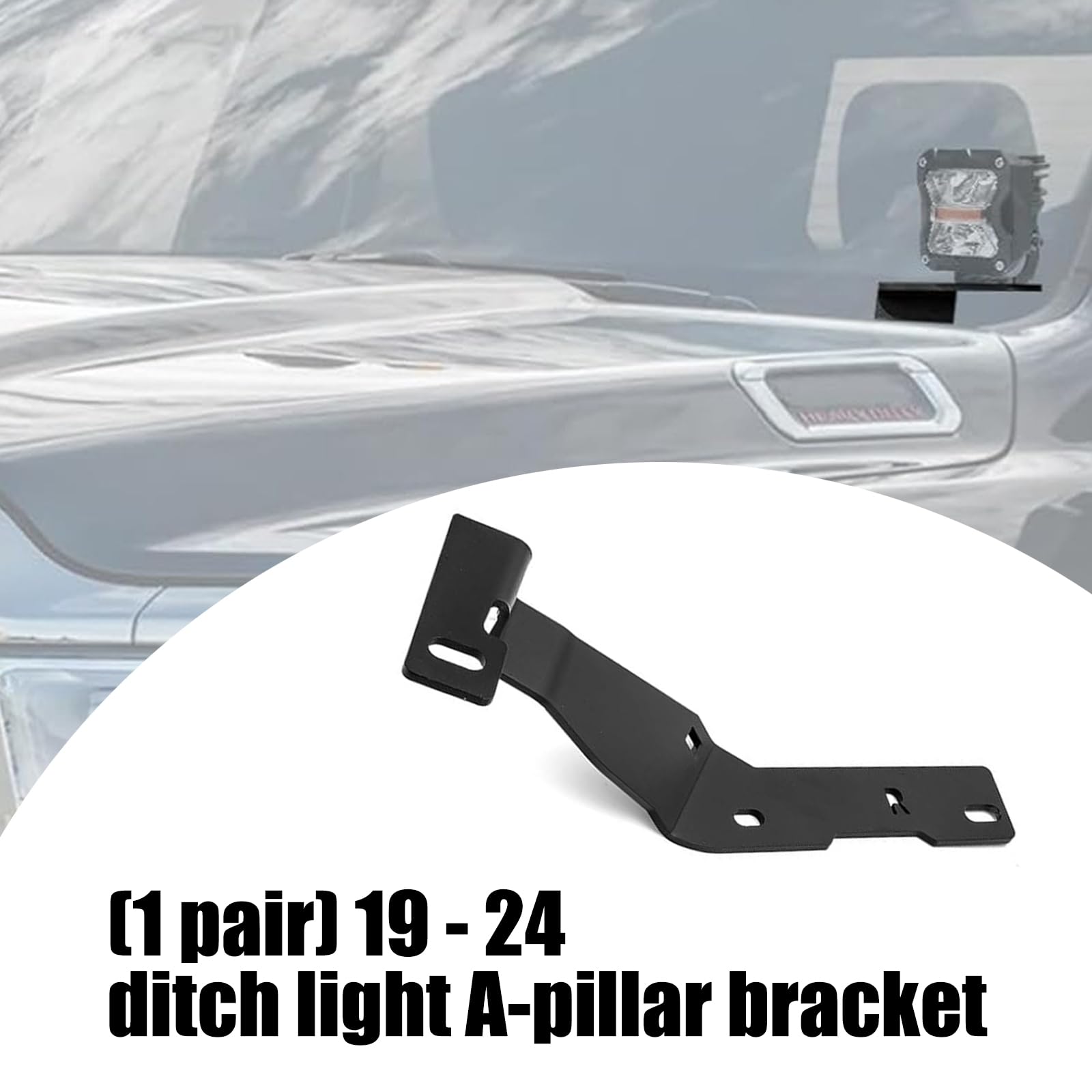 Paraluce in metallo rinforzato con cerniere staffe di montaggio per 2500 3500 Pickup Veicoli Avventura Illuminazione Notturna Forte Staffa Ditch Light