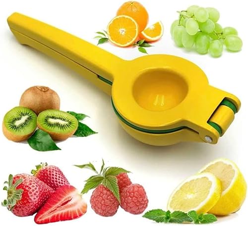 GLADIN Exprimidor de limón, exprimidor de cítricos Exprimidor manual manual de prensa ergonómica de aluminio resistente, exprimidor naranja,