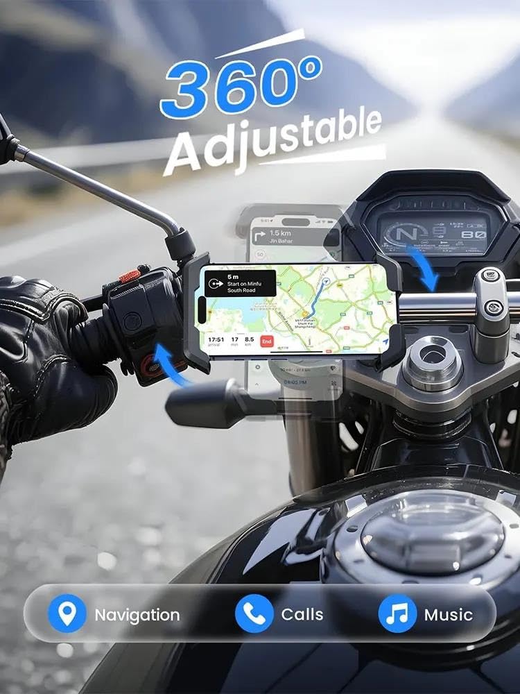 Accessori Ciclismo Anti-Scossa Montaggio Moto Supporto Telefono Doppie Vibrazioni Manubrio Per Bicicletta