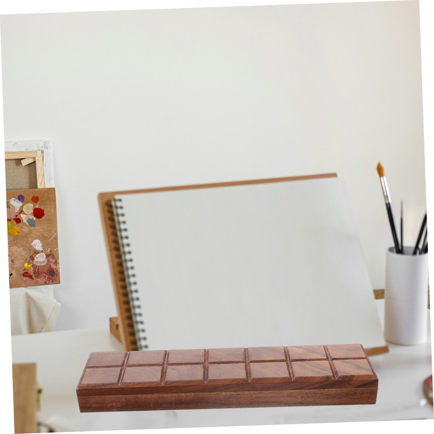 NUOBESTY 4Pcs Boîte Palette De Peinture Plateau De Peinture Palettes Plaque Mixte De Couleur Étui À Pigments Bricolage Étui À Aquarelle Vide Palettes De Peinture pour La Peinture