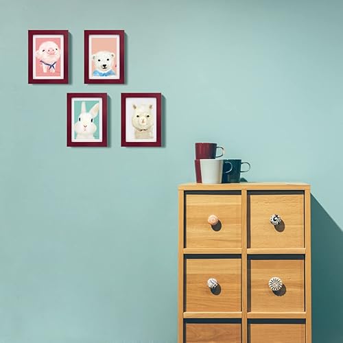 Vista 139 de Egofine Portarretratos de 9 x 12 pulgadas hecho de madera maciza con plexiglás, fotos de 5 x 7/6 x 8 con paspartú o de 9 x 12 pulgadas sin paspartú