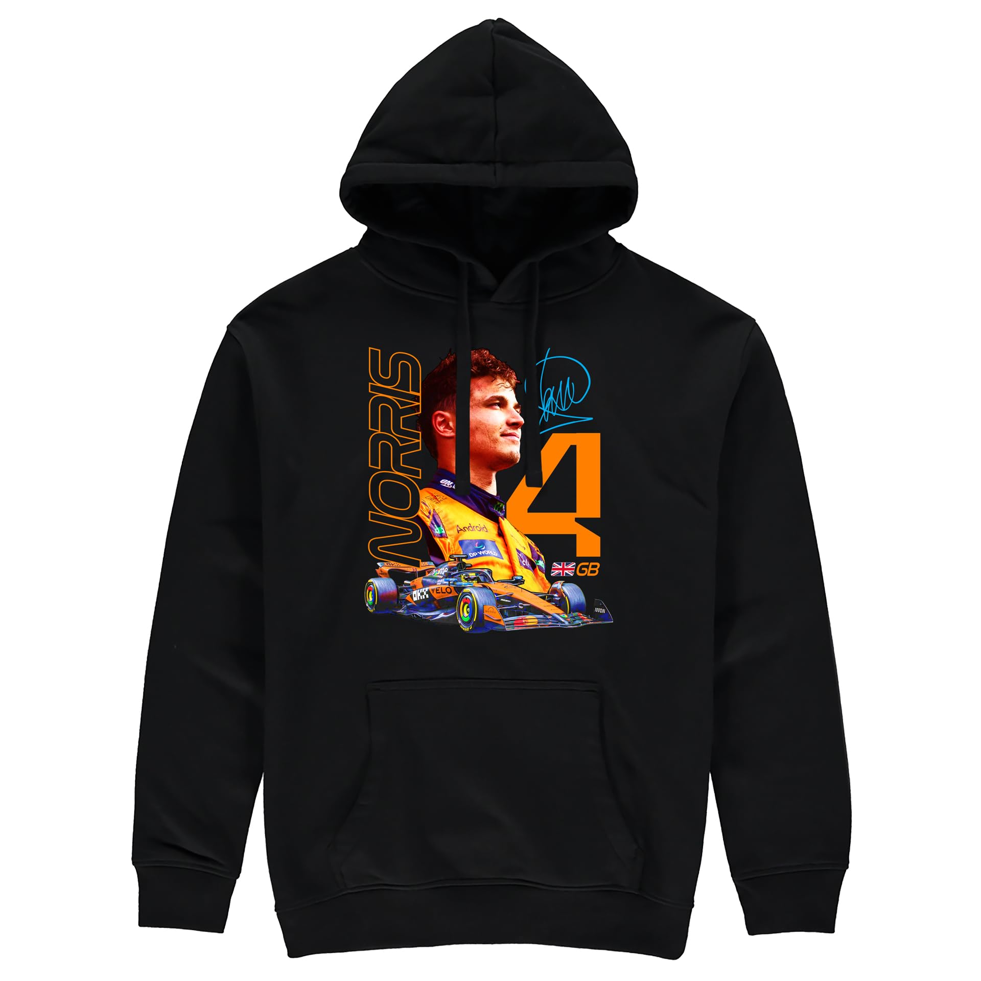 Partisan Lando Norris F1 Hoodie - Black (UK, Alpha, XS, Regular, Regular, Black)
