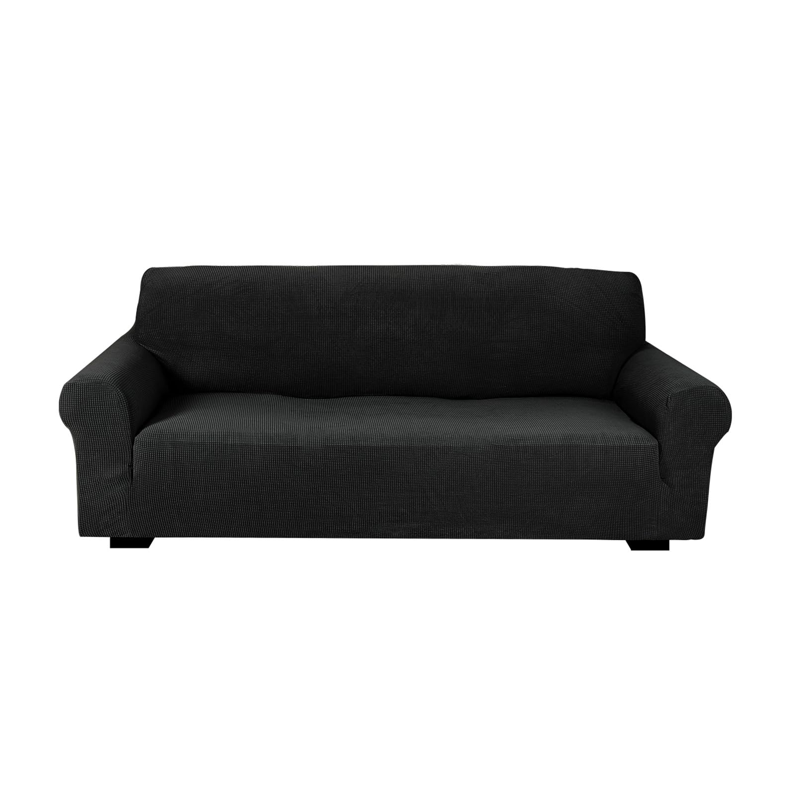 Housse de canapé extensible 3 places pour rénover votre salon familial noir