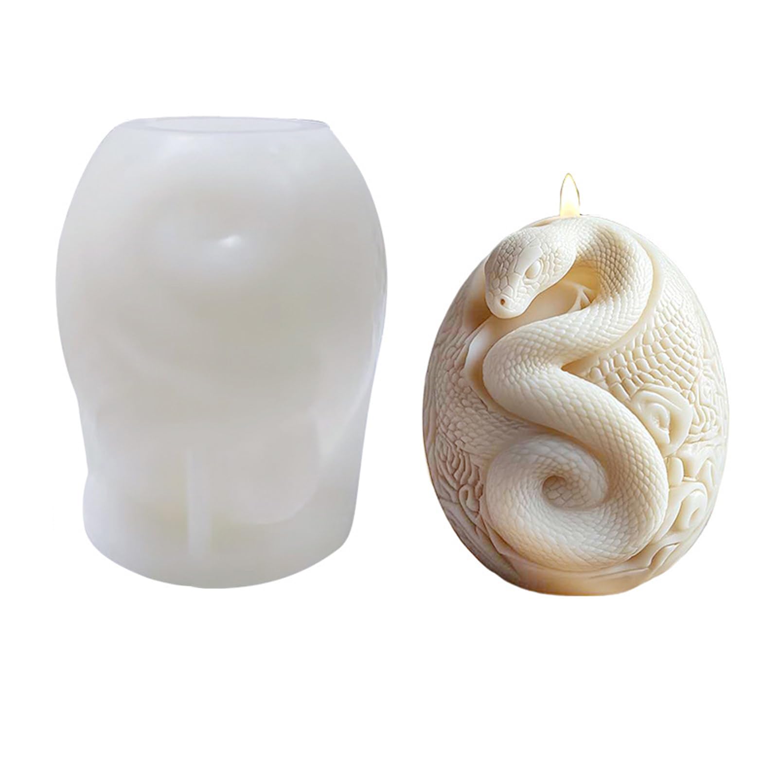 Jazuaiao Spirals Snake Pillar Molds Casting Silicone Flower Plasters Epoxy Resin Silicone Flower