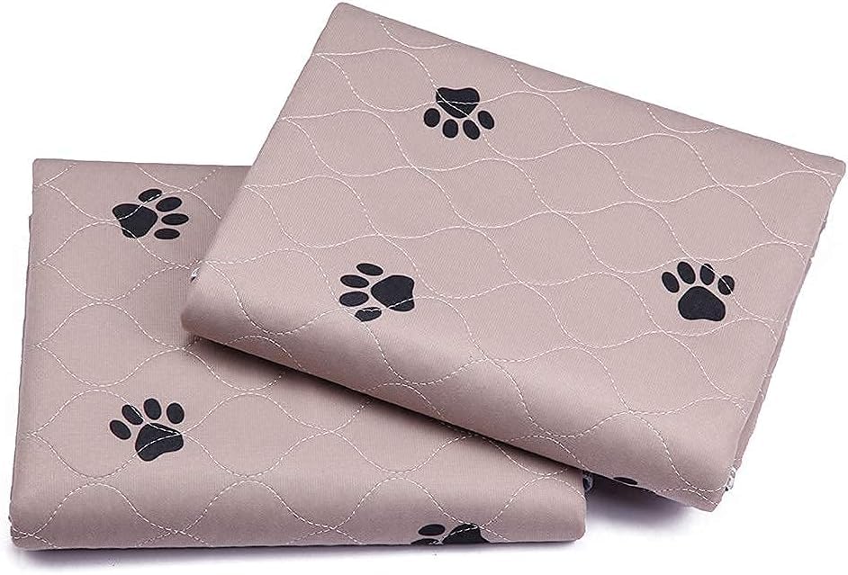 Image of Generic Washable Puppy Pads - 2 Pack Reusable, Large Super Absorbing Whelping Pads - Waterproof for Dog Bed Mat, Gray