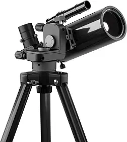 Telescópios Maksutov-Cassegrain para astronomia de adultos, 80-90 mm abertura 850-1250 mm telescópio composto catadióptrico, telescópio compacto portátil de viagem, com tripé profissional e